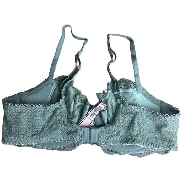 Victoria Secret Teal Lace Underwire Bra Women's Size 36B - Picture 2 of 7